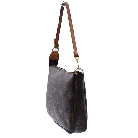 LOUIS VUITTON Pochette Accessoires Hand Bag Monogram Leather BN - Picture 2 of 14